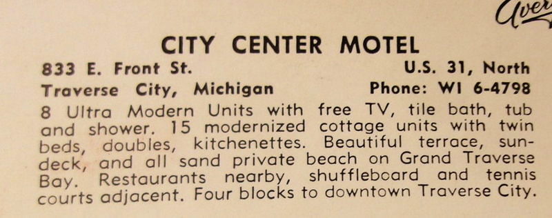 City Center Motel - Vintage Postcard (newer photo)